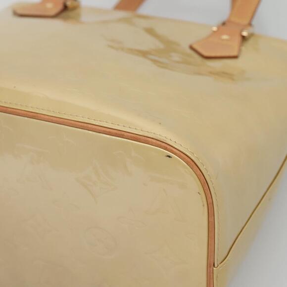 LOUIS VUITTON Monogram Vernis Houston Hand Bag Beige M91004 - Picture 15 of 16